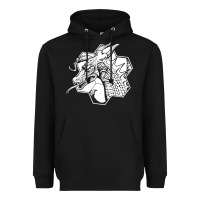 Black the fantasy trip megahex dragon Heavyweight Hoodie - linhVisuals
