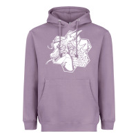 Lavender the fantasy trip megahex dragon Heavyweight Hoodie - linhVisuals