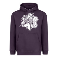Plum the fantasy trip megahex dragon Heavyweight Hoodie - linhVisuals