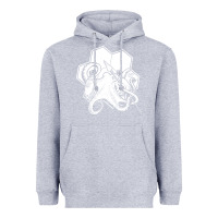 Heather Grey the fantasy trip  octopus Heavyweight Hoodie - linhVisuals