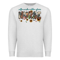 Oatmeal Heather nurse coffee scrubs rubber gloves Premium Sweatshirt - JahusDesignShop