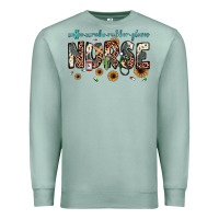 Seafoam nurse coffee scrubs rubber gloves Premium Sweatshirt - JahusDesignShop