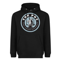 Black top pot doughnuts Heavyweight Hoodie - linhVisuals