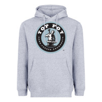 Heather Grey top pot doughnuts Heavyweight Hoodie - linhVisuals