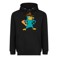 Black phineas and ferb, agent p, perry the platypus Heavyweight Hoodie - linhVisuals