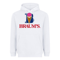 White braums Heavyweight Hoodie - linhVisuals