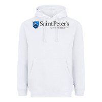 White The saint peter's university Heavyweight Hoodie - linhVisuals