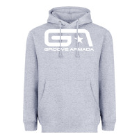 Heather Grey groove armada Heavyweight Hoodie - linhVisuals