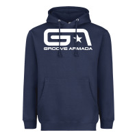 Navy groove armada Heavyweight Hoodie - linhVisuals