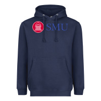 Navy The southern methodist university Heavyweight Hoodie - linhVisuals