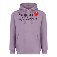 Lavender Virginia Is For Lovers Heavyweight Hoodie - linhVisuals