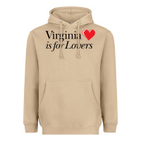 Mushroom Virginia Is For Lovers Heavyweight Hoodie - linhVisuals