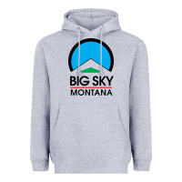 Heather Grey Big Sky Montana Champion Heavyweight Hoodie - linhVisuals