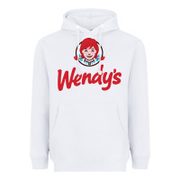 White Wendy's Heavyweight Hoodie - linhVisuals