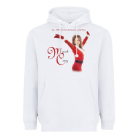 White Mariah Carey Merry Christmas vintage retro Heavyweight Hoodie - linhVisuals