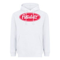 White Peterbilt Heavyweight Hoodie - linhVisuals