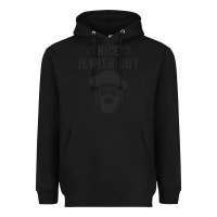 Black nice jewish guy funny gifts for hanukkah Heavyweight Hoodie - linhVisuals