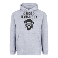 Heather Grey nice jewish guy funny gifts for hanukkah Heavyweight Hoodie - linhVisuals