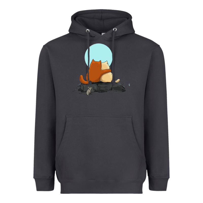 Two Cats Heavyweight Hoodie by linhVisuals | Teevron