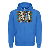 True Royal cowhide leopard gemstone brushstroke Zipper Hoodie - AdoDesignShop