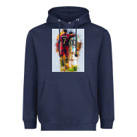 Navy messi and ronaldo Heavyweight Hoodie - linhVisuals