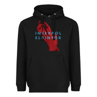 Black interpol Heavyweight Hoodie - linhVisuals