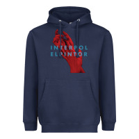 Navy interpol Heavyweight Hoodie - linhVisuals
