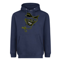 Navy J O K E R Heavyweight Hoodie - linhVisuals