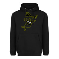 Black J O K E R Heavyweight Hoodie - linhVisuals
