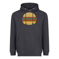 Smoke vintage burger print Heavyweight Hoodie - linhVisuals