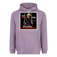 Lavender only you can prevent communism Heavyweight Hoodie - linhVisuals