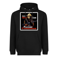 Black only you can prevent communism Heavyweight Hoodie - linhVisuals
