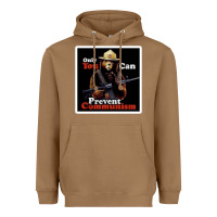 Toasted Coconut only you can prevent communism Heavyweight Hoodie - linhVisuals
