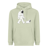 Matcha walking the dog astronaut Heavyweight Hoodie - linhVisuals