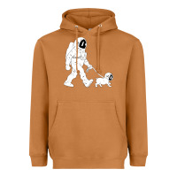Meerkat walking the dog astronaut Heavyweight Hoodie - linhVisuals