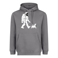 Storm walking the dog astronaut Heavyweight Hoodie - linhVisuals