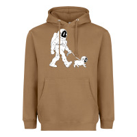 Toasted Coconut walking the dog astronaut Heavyweight Hoodie - linhVisuals