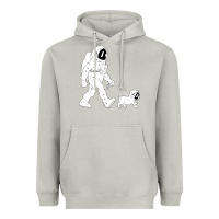 Moon Dust walking the dog astronaut Heavyweight Hoodie - linhVisuals