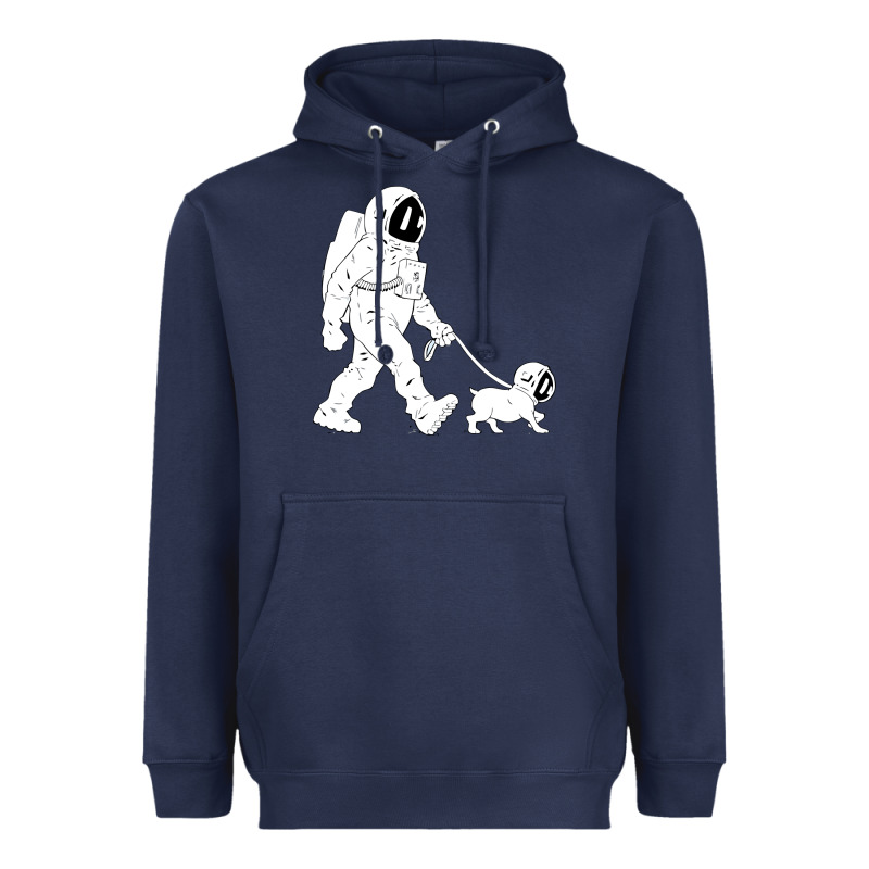 Walking The Dog Astronaut Heavyweight Hoodie by linhVisuals | Teevron