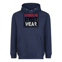 Navy vision street wear tshirt Heavyweight Hoodie - linhVisuals