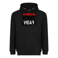 Black vision street wear tshirt Heavyweight Hoodie - linhVisuals