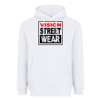 White vision street wear tshirt Heavyweight Hoodie - linhVisuals
