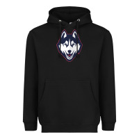 Black wolf head tshirt Heavyweight Hoodie - linhVisuals