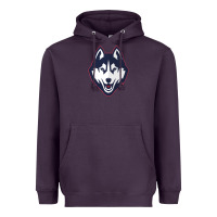 Plum wolf head tshirt Heavyweight Hoodie - linhVisuals