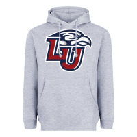 Heather Grey liberty flames Heavyweight Hoodie - linhVisuals