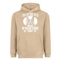 Mushroom boston terrier t  shirtfunny boston terrier dog gift i m only talking Heavyweight Hoodie - linhVisuals