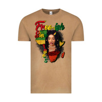 Vintage Camel Free-ish since 1865 black woman Vintage Tee - FaDigitalArtStudio