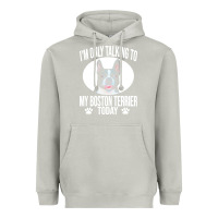 Moon Dust boston terrier t  shirtfunny boston terrier dog gift i m only talking Heavyweight Hoodie - linhVisuals
