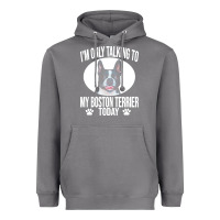 Storm boston terrier t  shirtfunny boston terrier dog gift i m only talking Heavyweight Hoodie - linhVisuals