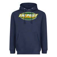 Navy liu post pioneers Heavyweight Hoodie - linhVisuals